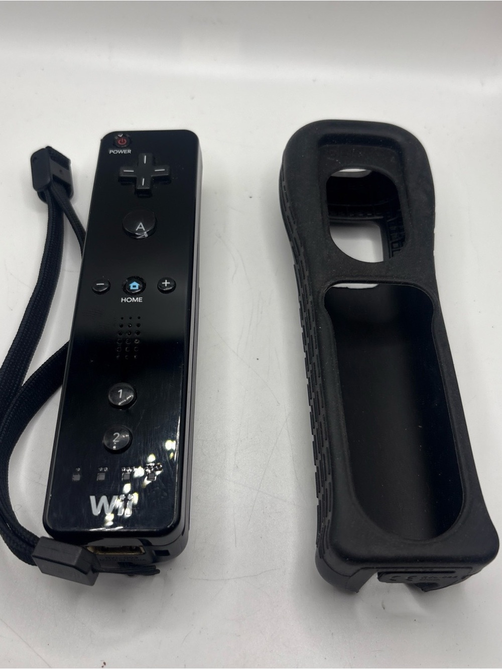 Nintendo Wii U Official Wii Remote Black OEM RVL-003 Tested Working